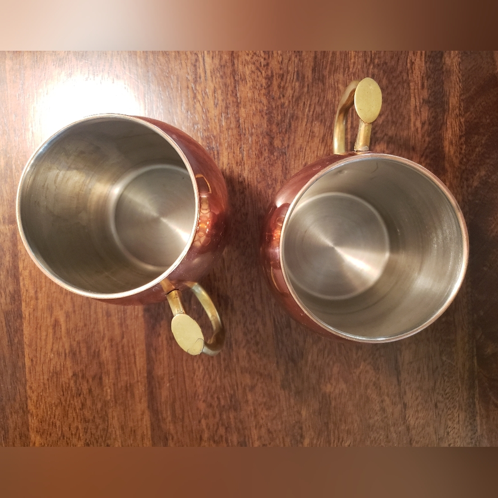Copper Moscow Mule Mugs Set of 2 - Picture 5 of 11